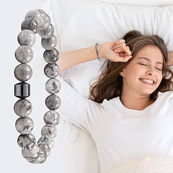 Amazon.co.jp: ラウンド ブラック ガルストーン ブレスレット
